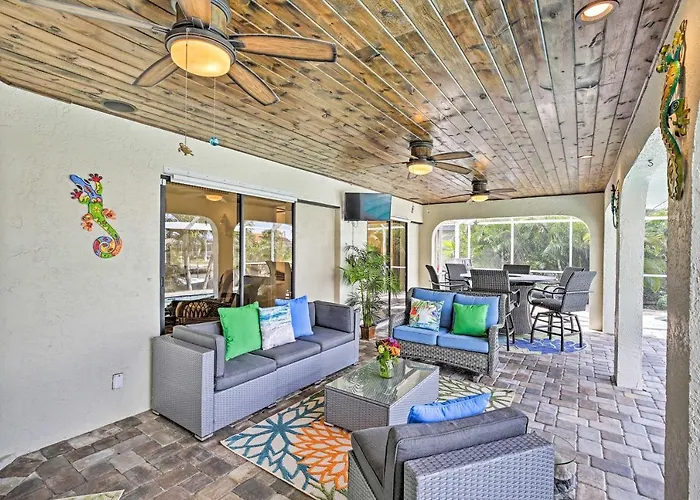 Canal Waterfront Home With Private Pool & Dock!